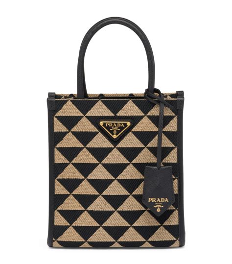 prada purse logo|prada logo plaque tote bag.